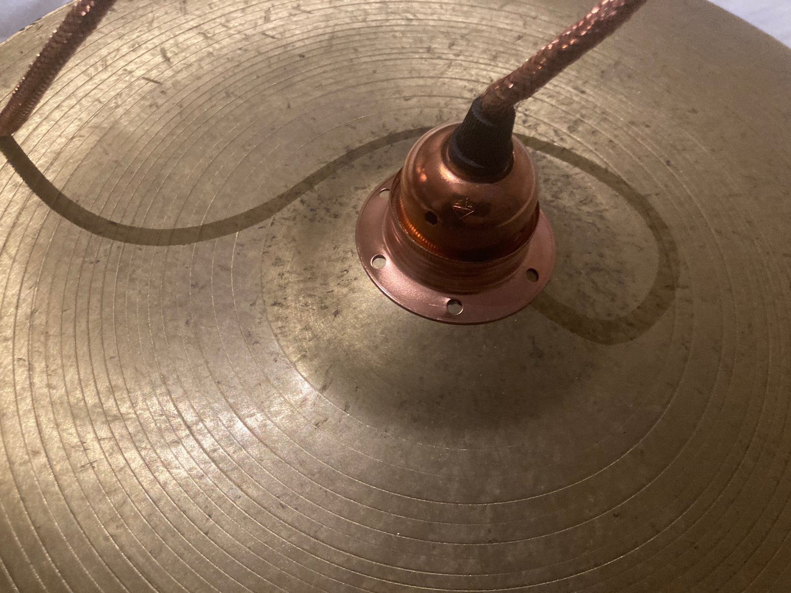 Hanglamp bekken lamp drumstel, Ophalen of Verzenden, Gebruikt