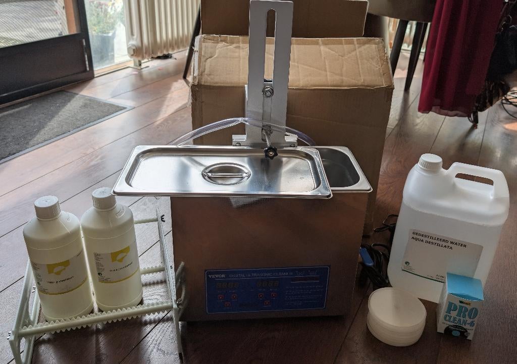 VEVOR Ultrasonic Record Cleaning Machine, Ophalen of Verzenden, Zo goed als nieuw, Platenspeler-onderdeel, Overige merken