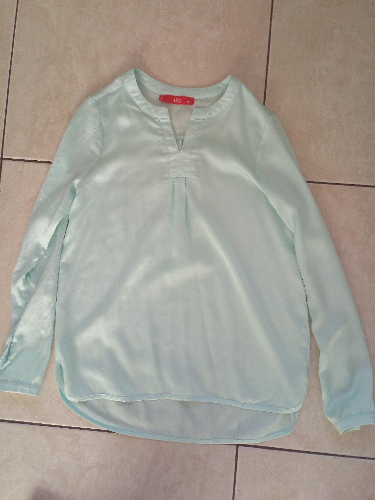 IKO mint groene longsleeve maat 12, Gebruikt, Meisje, Iko, Ophalen of Verzenden