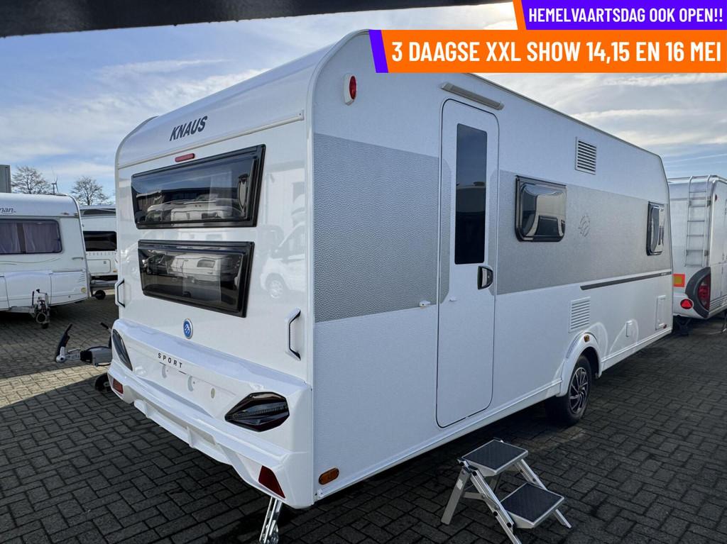 Knaus 540 FDK SPORT,FRANSBED, STAPELBED, TREINZIT, NIEUW !, Hordeur, 7 tot 8 meter, Bedrijf, Knaus