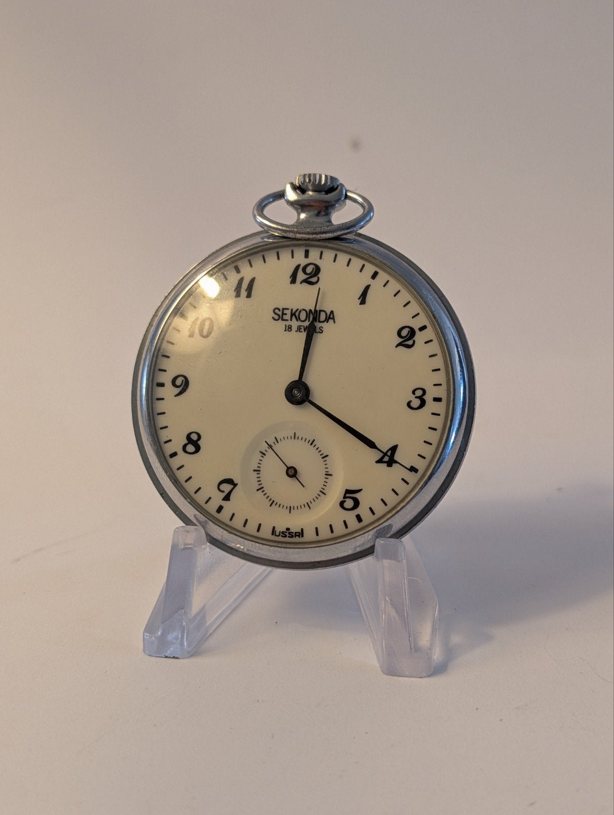 Vintage Sekonda Zakhorloge - 18 Jewels, Overige merken, Overige materialen, Zakhorloge, 1960 of later