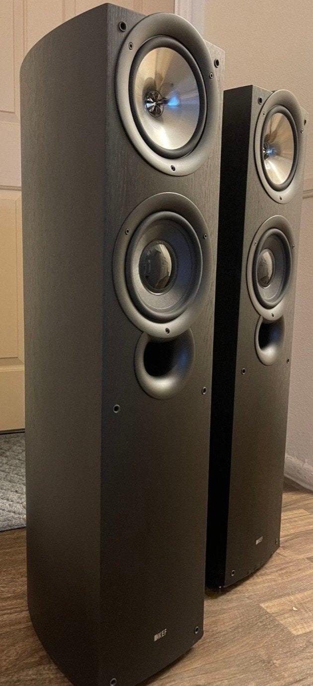 kef iQ70 Luidsprekers in nette staat Black Ash, Ophalen of Verzenden