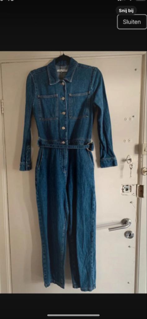 NA-KD spijker jumpsuit maat S, Ophalen of Verzenden, Gedragen, Maat 36 (S), Blauw