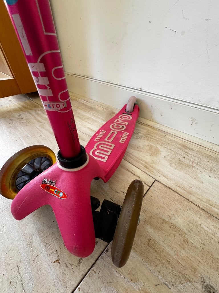 Mini micro Deluxe step roze, Ophalen, Gebruikt, Gewone step, Micro