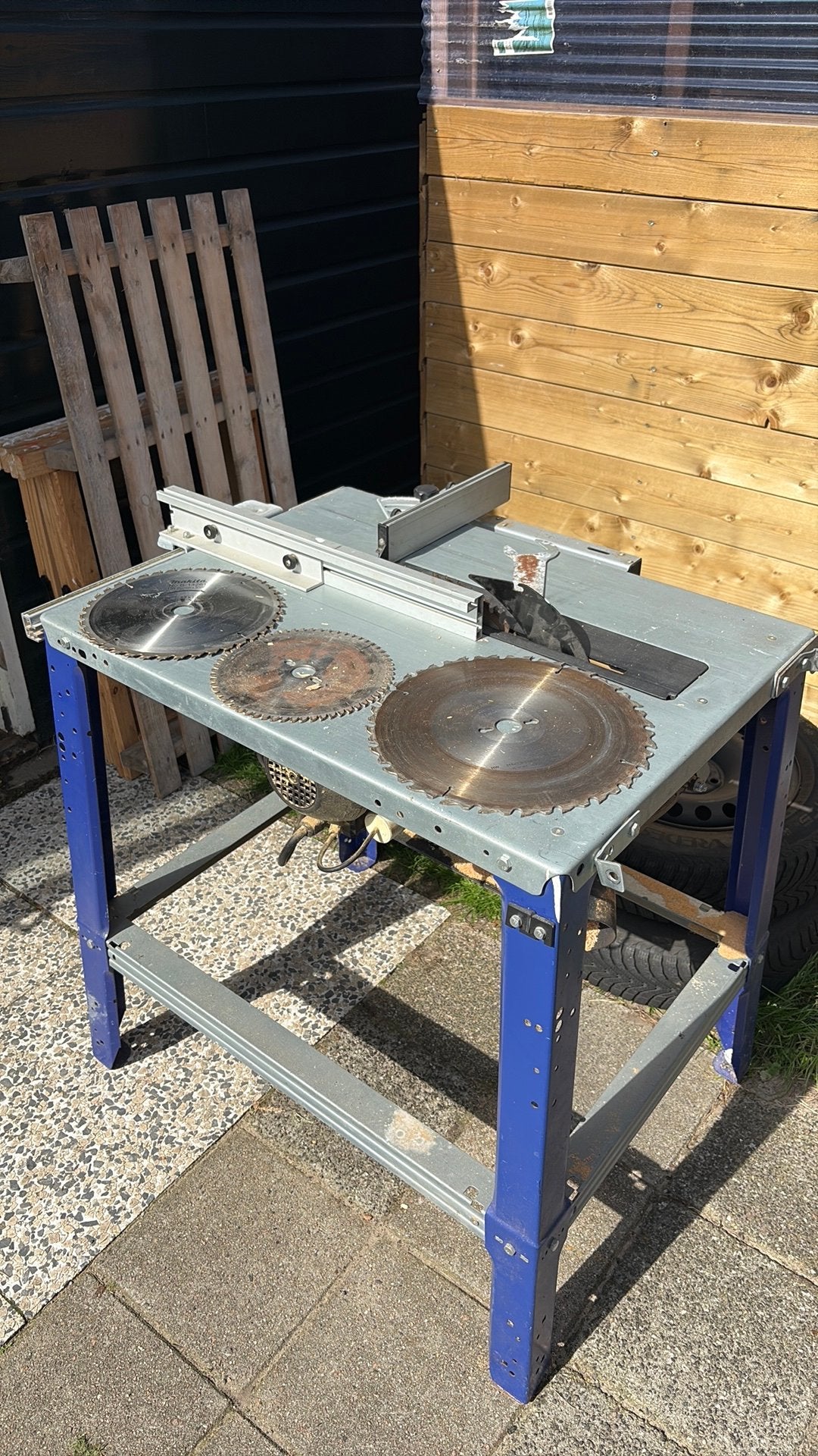 Zaagtafel metabo, Ophalen, Gebruikt