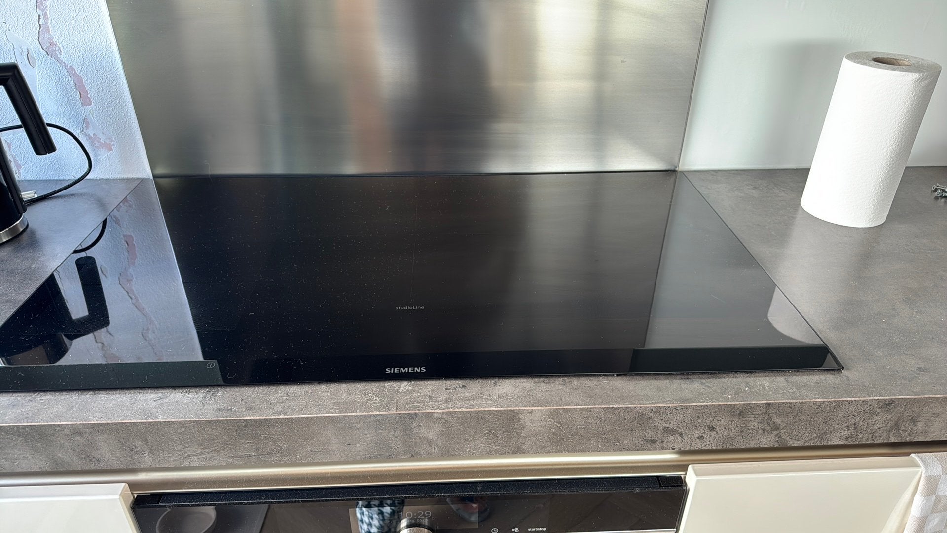 Siemens inductie plaat 90 cm breed., Ophalen, Zo goed als nieuw, Inbouw, Inductie