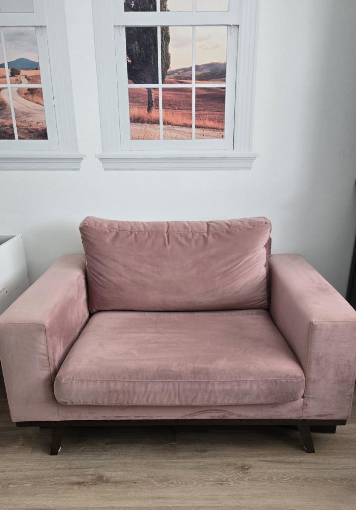 Love seat / grote fauteuil, Ophalen, Gebruikt, 75 tot 100 cm, 100 tot 125 cm