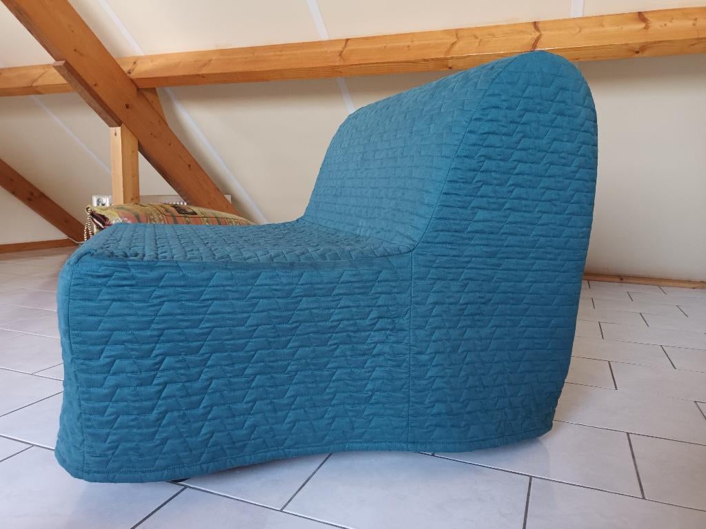 1-persoons bedbank met groene matrashoes, Huis en Inrichting, Slaapkamer | Bedden, Ophalen, Verstelbaar, Eenpersoons, 190 cm of minder