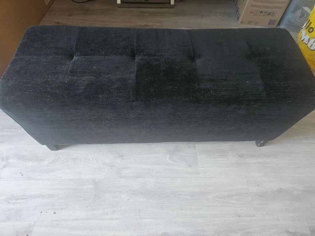 hoocker poef zwart, Ophalen of Verzenden, 50 tot 100 cm, Minder dan 50 cm