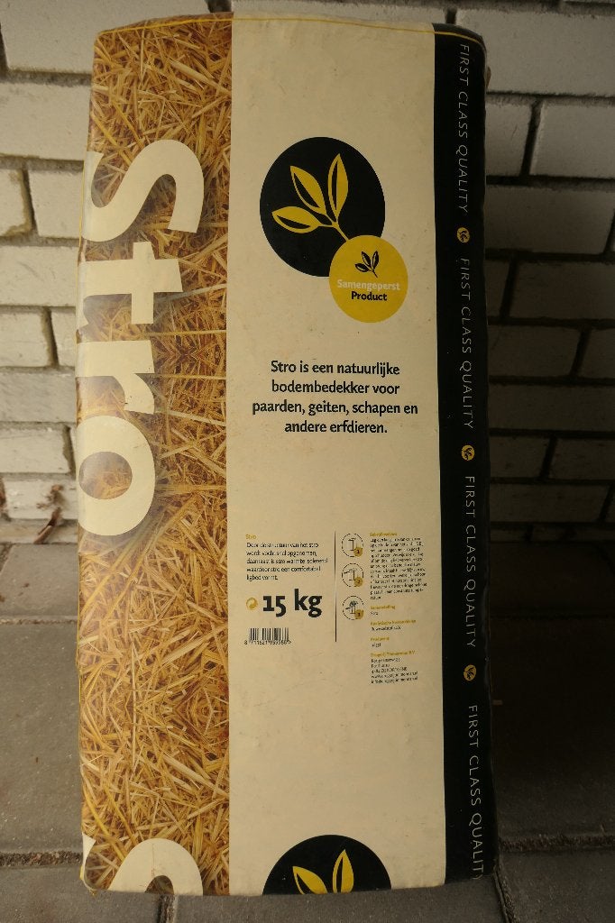 Samengeperste stro 15 kg, Dieren en Toebehoren, Dierenvoeding, Ophalen, Vee