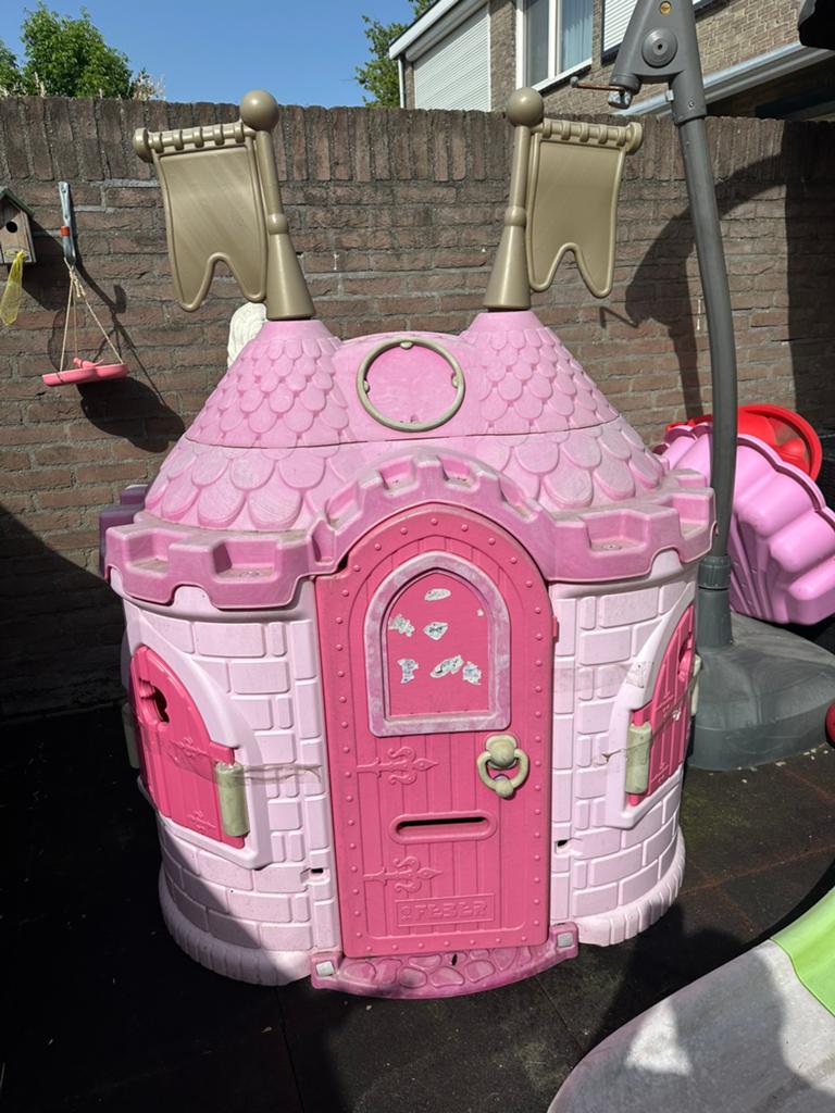 Speelhuisje kastel, Kinderen en Baby's, Ophalen of Verzenden, Gebruikt, Kunststof