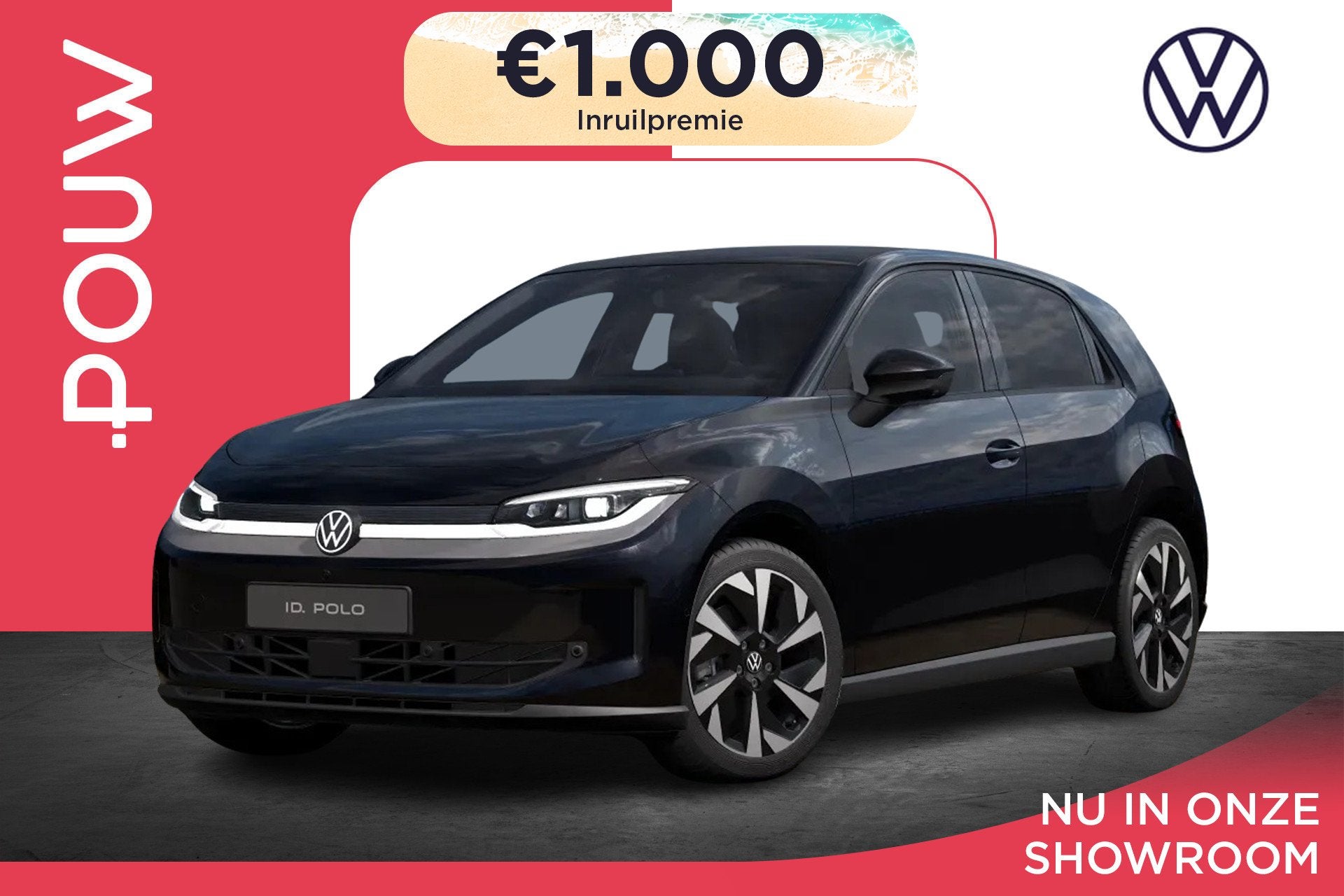 Volkswagen ID. Polo Style First Edition 211pk 52 kWh | Massa, 12 maanden, Stof, Zwart, 442 km