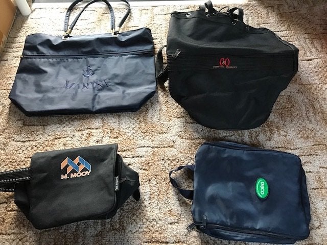 Diverse tassen: strandtas met een rits aan de voorkant, Ophalen of Verzenden, Gebruikt, Overige kleuren, Handtas
