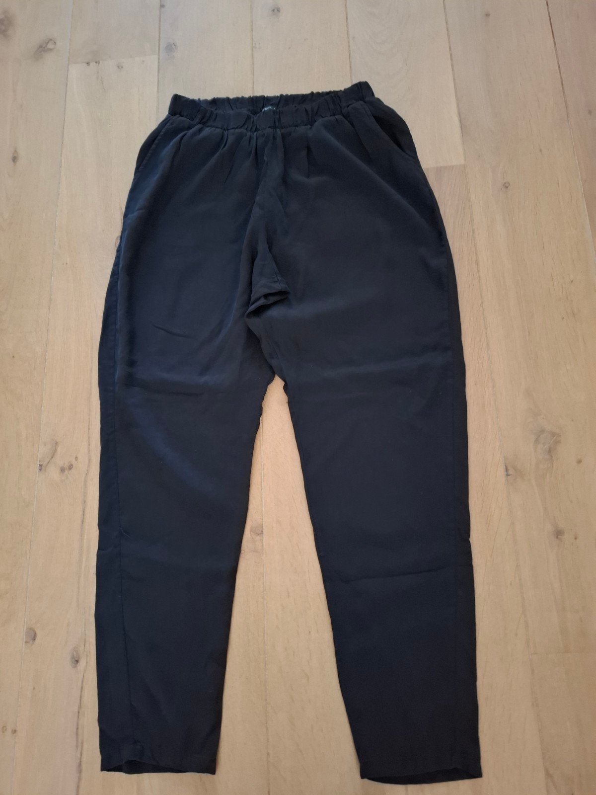 Zwarte M.S. Mode broek - Maat 44, Zwart, Maat 42/44 (L), Ophalen of Verzenden, Zo goed als nieuw
