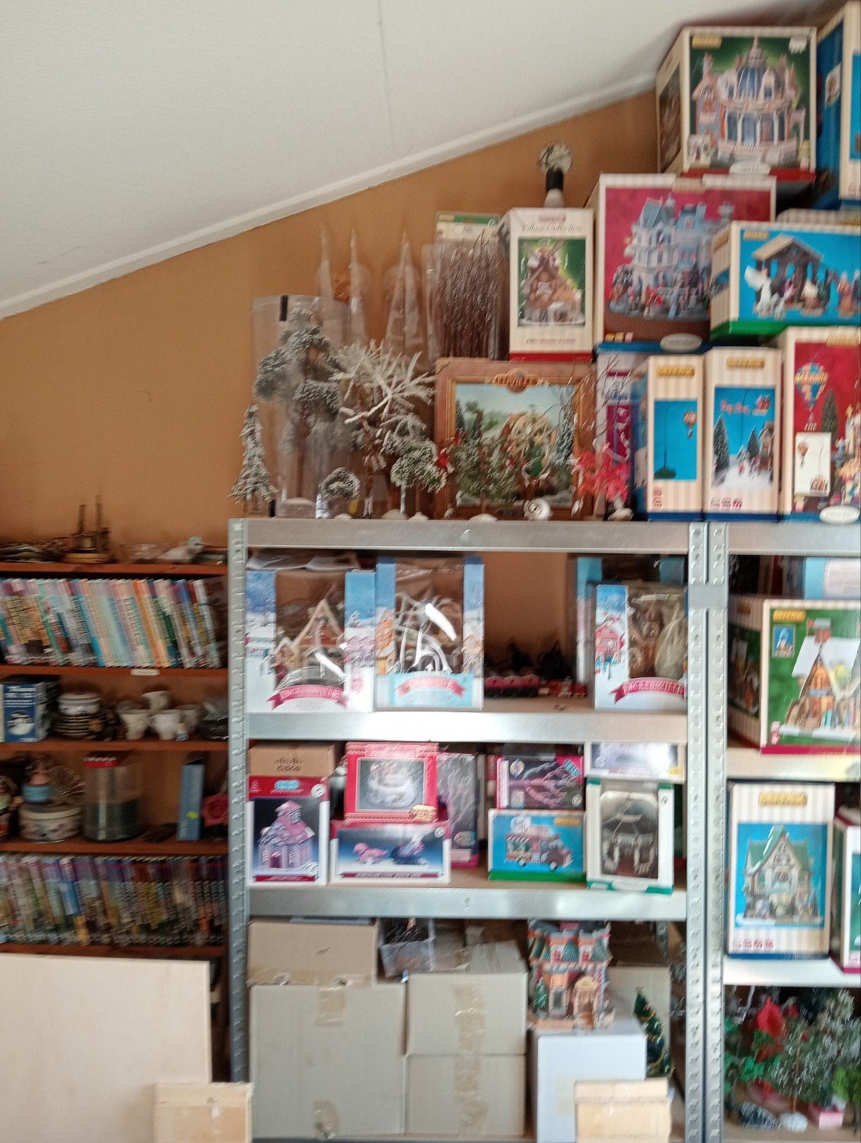compleet zeer groot kerstdorp, Ophalen, Gebruikt