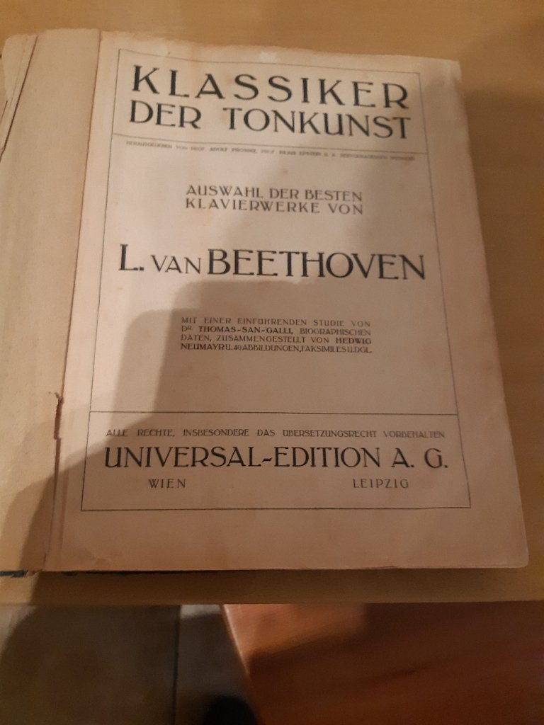 oud muziek boek, Ophalen of Verzenden, Gelezen