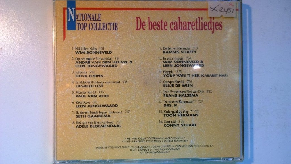De Beste Cabaretliedjes, Ophalen of Verzenden, Zo goed als nieuw, Humor en Cabaret, Album