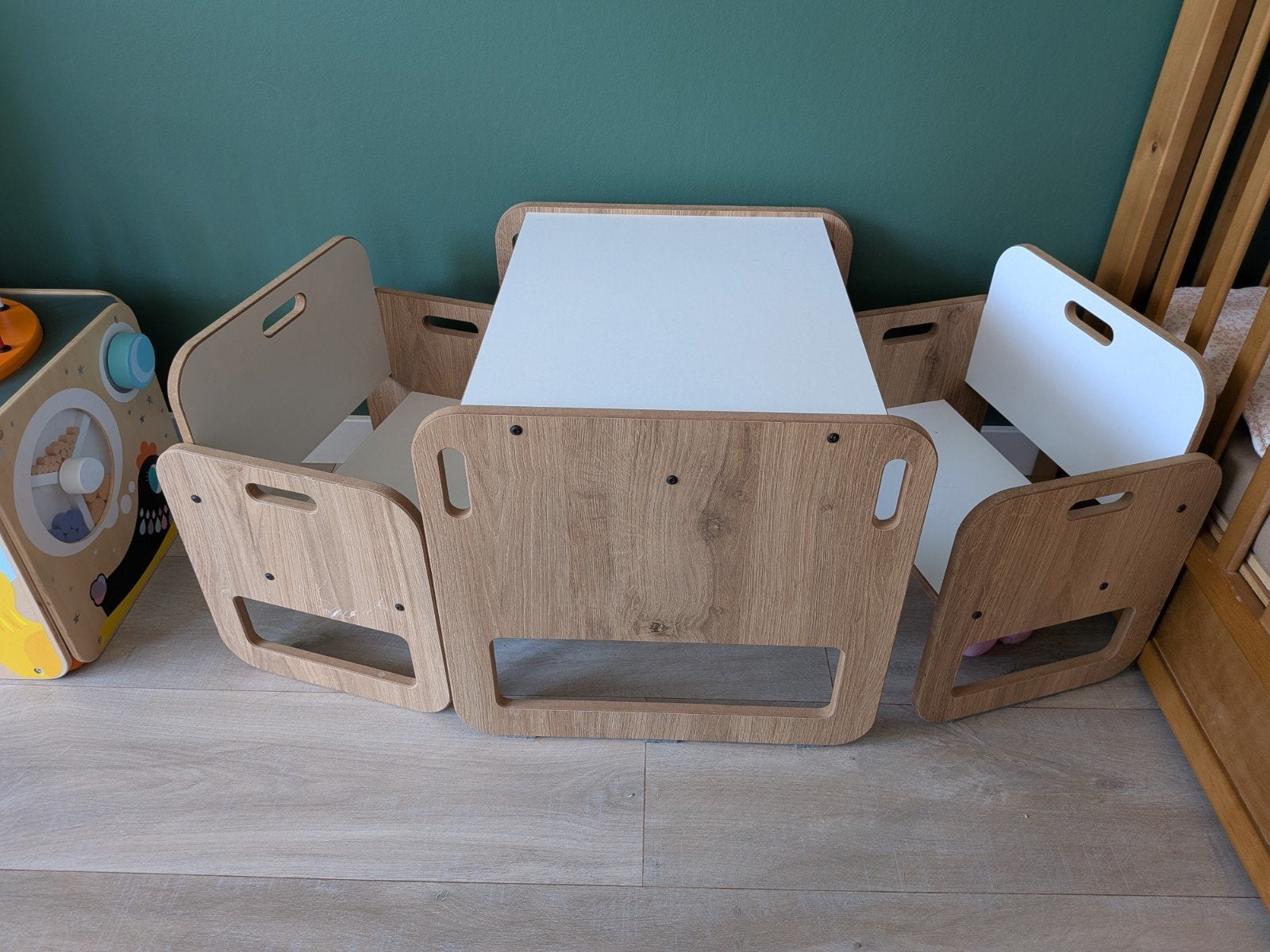 Montessori kinder-tafeltje (tot 2 jaar), Kinderen en Baby's, Kinderkamer | Tafels en Stoelen, Ophalen, Gebruikt, Tafel(s)