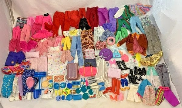 Barbie Kleding Accessoires Schoenen Tassen 80s 90s partij
