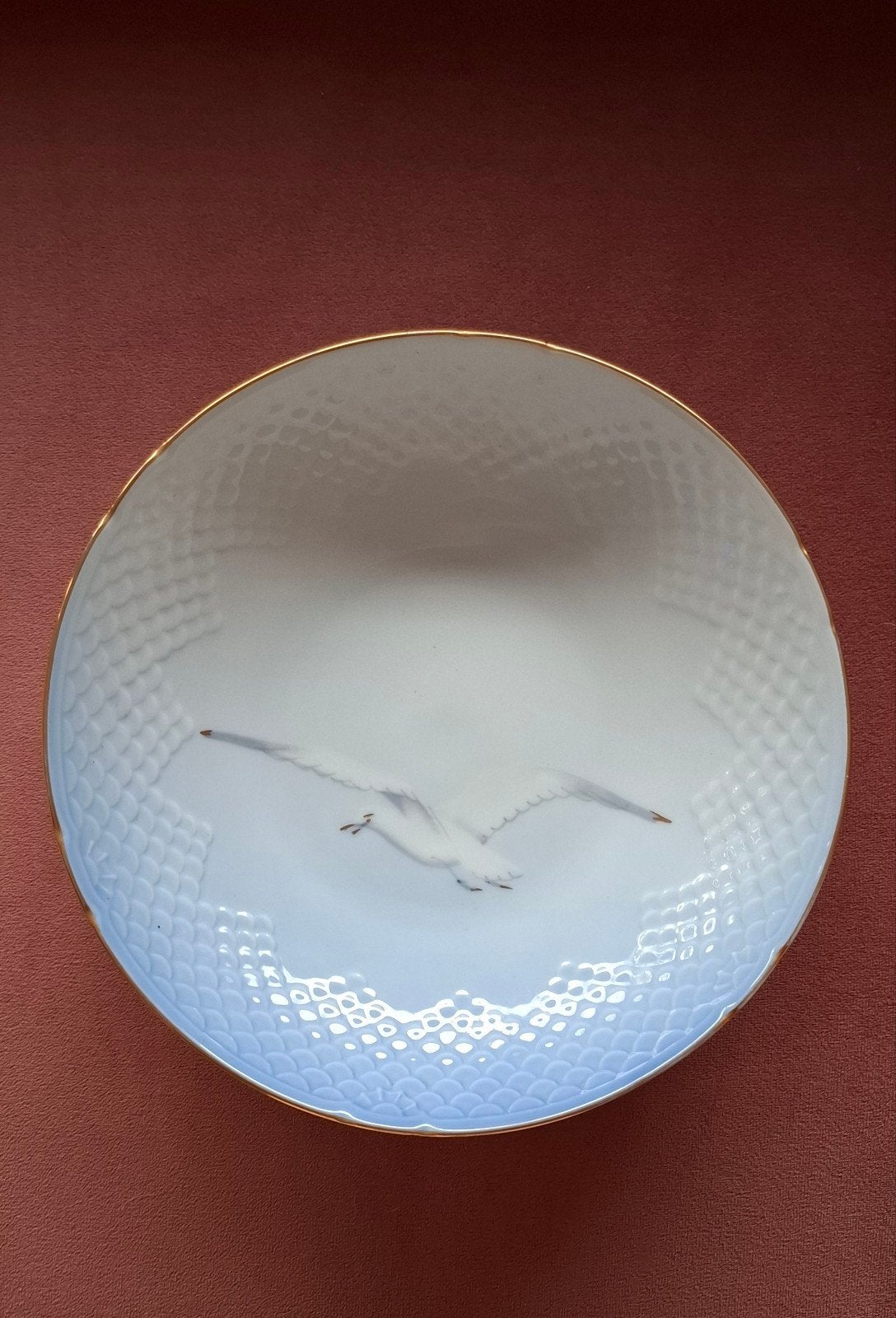 Bord met zeemeeuw (Bing en Grøndahl Denemarken), Antiek en Kunst, Antiek | Porselein, Ophalen