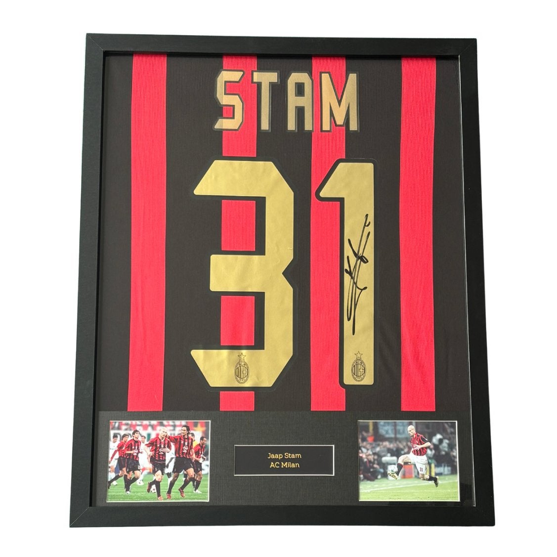 Jaap Stam gesigneerd AC Milan thuisshirt, Verzamelen, Buitenlandse clubs, Shirt, Verzenden, 1695 CX, 28
