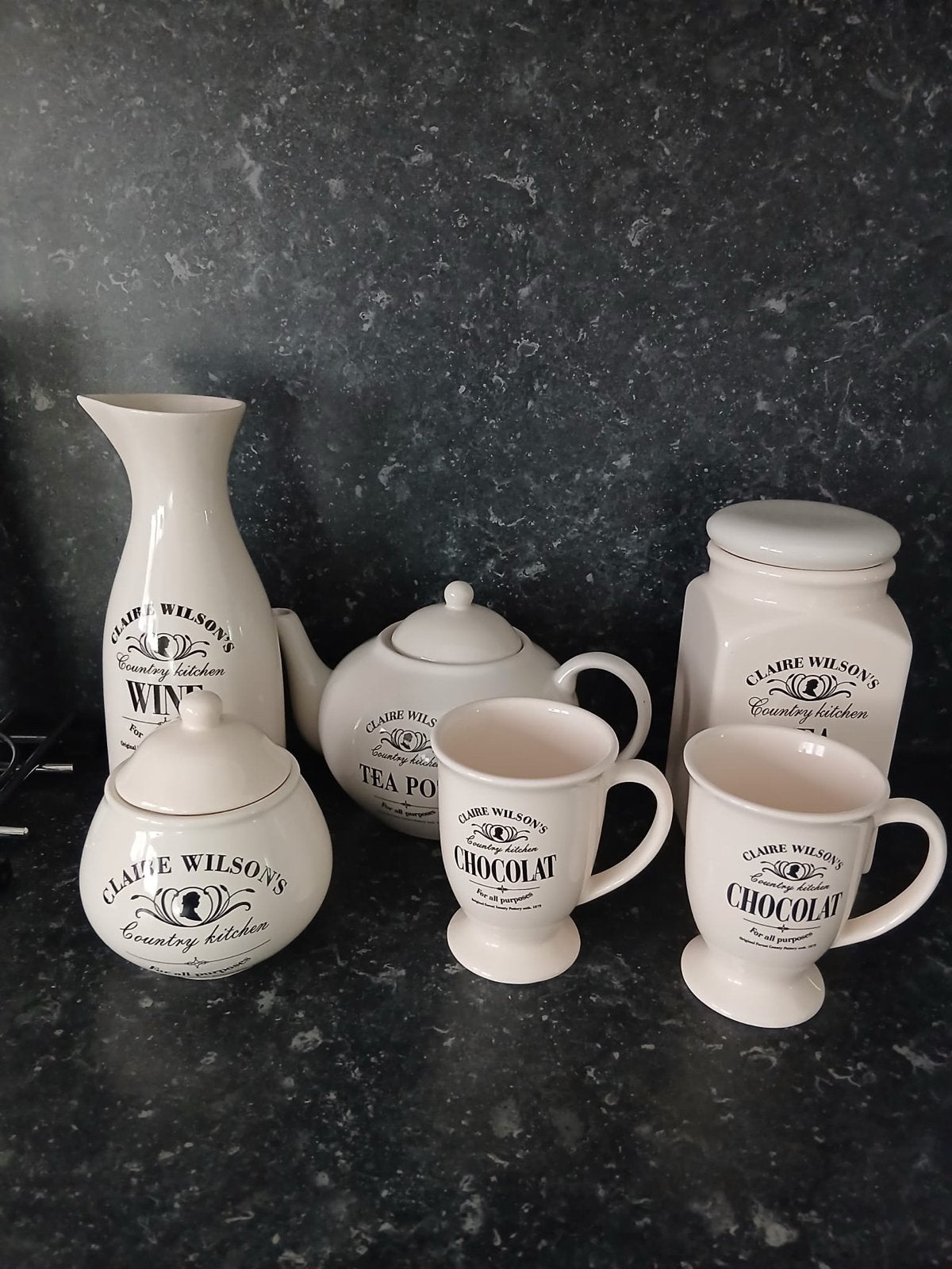 6-delig Claire Wilson's Country Kitchen servies set, Overige merken, Landelijk/Boerenbont, Ophalen of Verzenden, Zo goed als nieuw