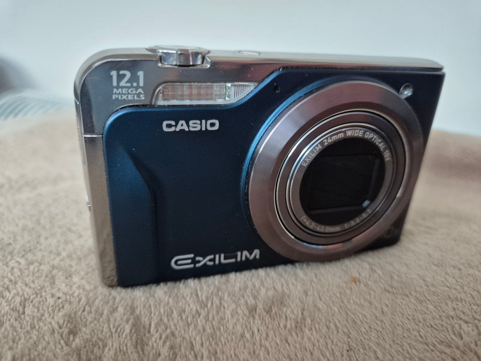 Casio Exilim EX-H10 Compactcamera - 12.1 MP, Blauw, Ingebouwde flitser, Casio, Ophalen of Verzenden, Zo goed als nieuw
