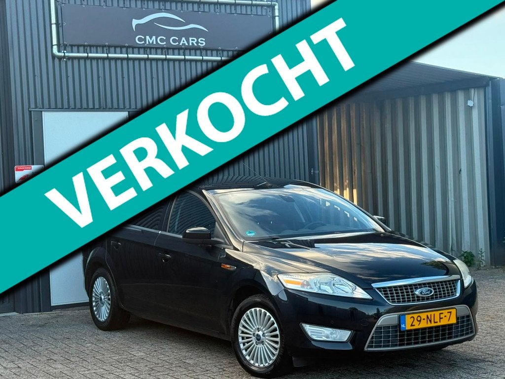 Ford Mondeo 2.0-16V Limited SUPER STRAK! APK7-27!, Auto's, Ford, Euro 5, Gebruikt, Zwart, Origineel Nederlands