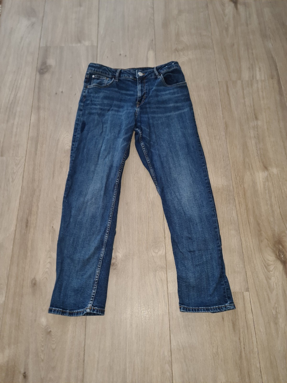 H&M Relaxed Fit Jeans - Maat 164, Broek, Gebruikt, Jongen of Meisje, H&M