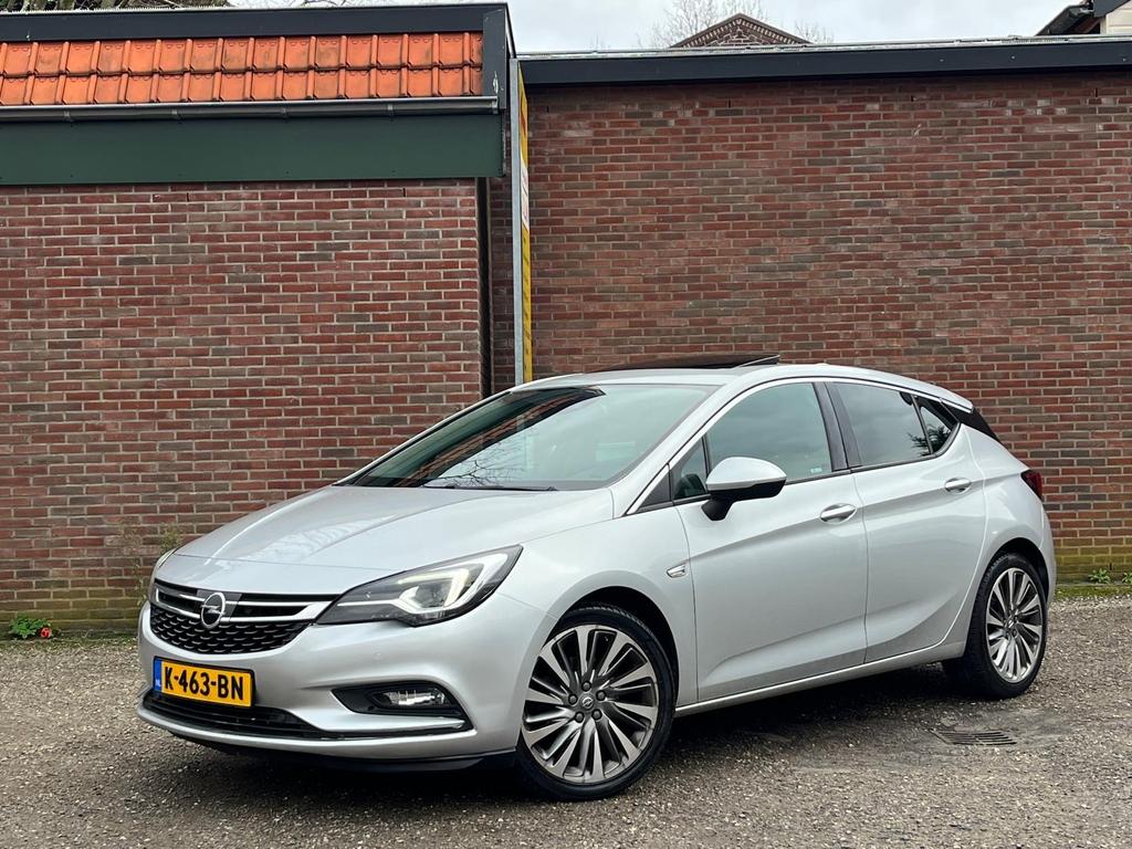 Opel Astra 1.6 Turbo 200pk Start/stop Aut 2017 Grijs/Voll, Auto's, 4 cilinders, Leder, 650 kg, Particulier