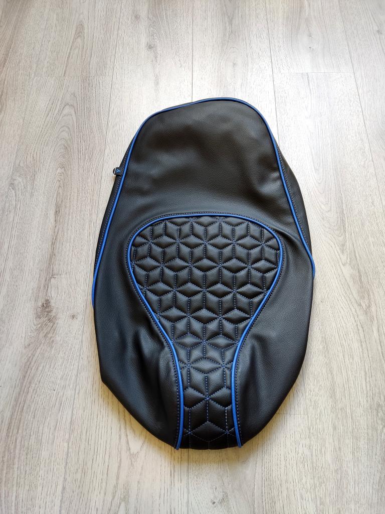 Zadelhoes buddydek Vespa Sprint Primavera blauw custom NIEUW, Fietsen en Brommers, Brommeronderdelen | Scooters, Info@jynkx.com