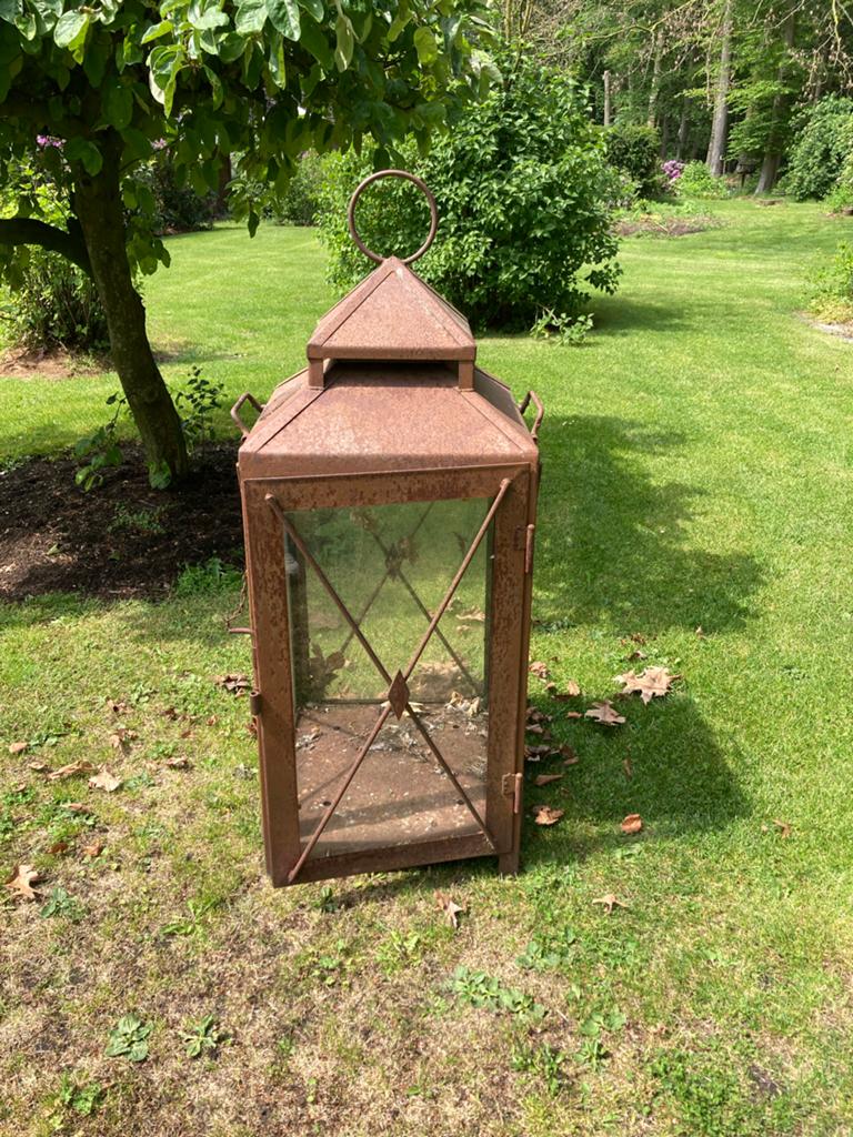 Grote lantaarn voor buiten van cortenbach 135 cm hoog, Antiek en Kunst, Ophalen of Verzenden