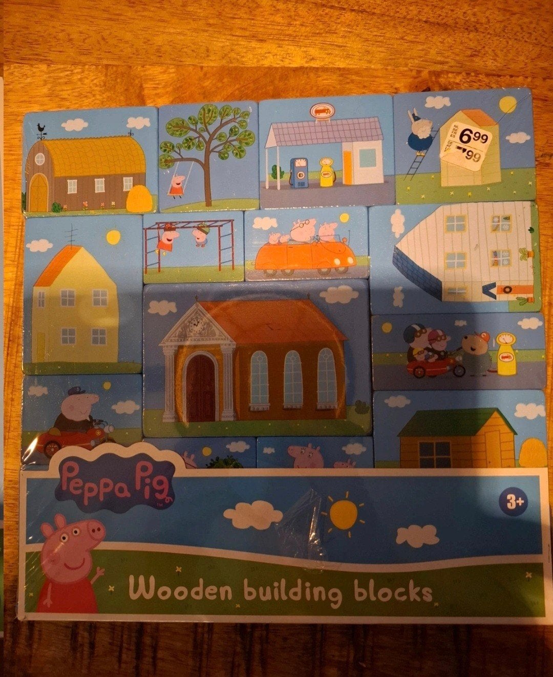 Peppa Pig Houten Bouwblokken - Nieuw in Verpakking, Ophalen of Verzenden, Nieuw, Overige merken