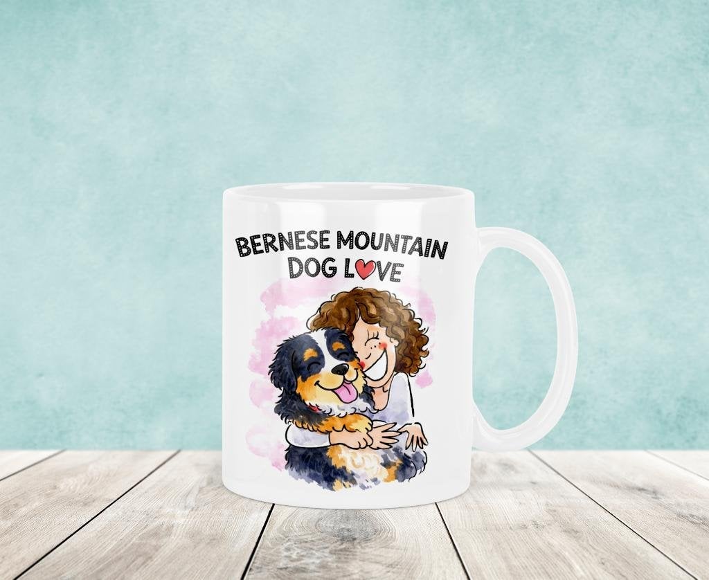 Berner Sennenhond Mok - Blond Stijl, Verzenden, Nieuw, Keramiek, Kop(pen) en/of Schotel(s)