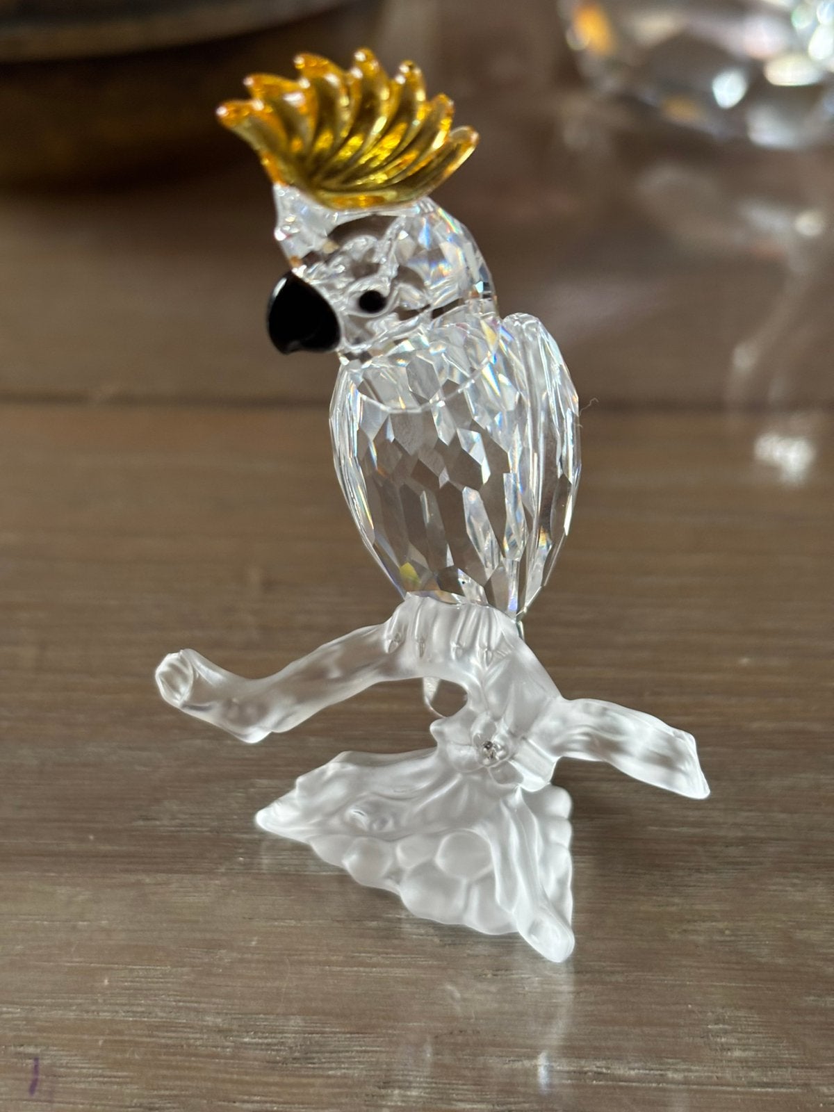 Swarovski kaketoe, Ophalen of Verzenden, Zo goed als nieuw, Figuurtje