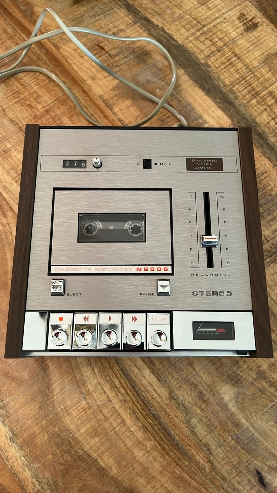 Philips Cassette Recorder N2506 met werk, Audio, Tv en Foto, Bandrecorders, Ophalen of Verzenden, Bandrecorder