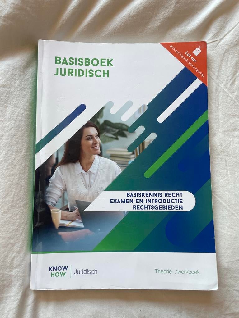 Basisboek Juridisch - Basiskennis Recht, Boeken, Ophalen of Verzenden, Alpha, Zo goed als nieuw, MBO