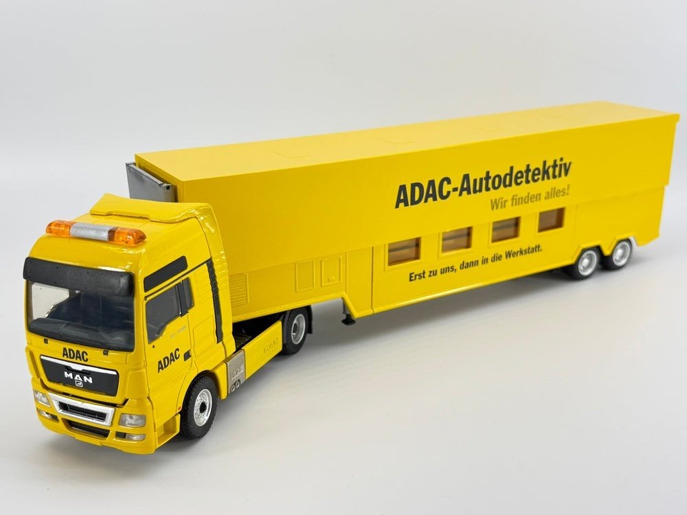 MAN TGX test stand semi-trailer "ADAC" (1:50)9 - 70170/0, Ophalen of Verzenden, Nieuw, Bus of Vrachtwagen, Conrad