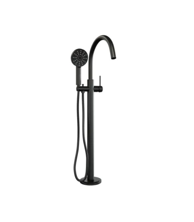 BRAUER BLACK CARVING VRIJSTAANDE BADMENGKRAAN SET 02, Doe-het-zelf en Verbouw, Sanitair, Nieuw, Kraan, Ophalen of Verzenden