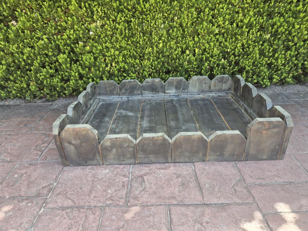 Steigerhouten hondenmand / houten mand, Dieren en Toebehoren, Ophalen, Gebruikt