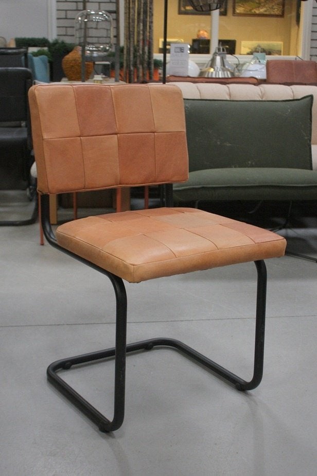 6 x eetkamerstoel NELSON Jess Design echt leer sledestoel, Huis en Inrichting, Ophalen, Overige kleuren, Zo goed als nieuw, Vijf, Zes of meer stoelen