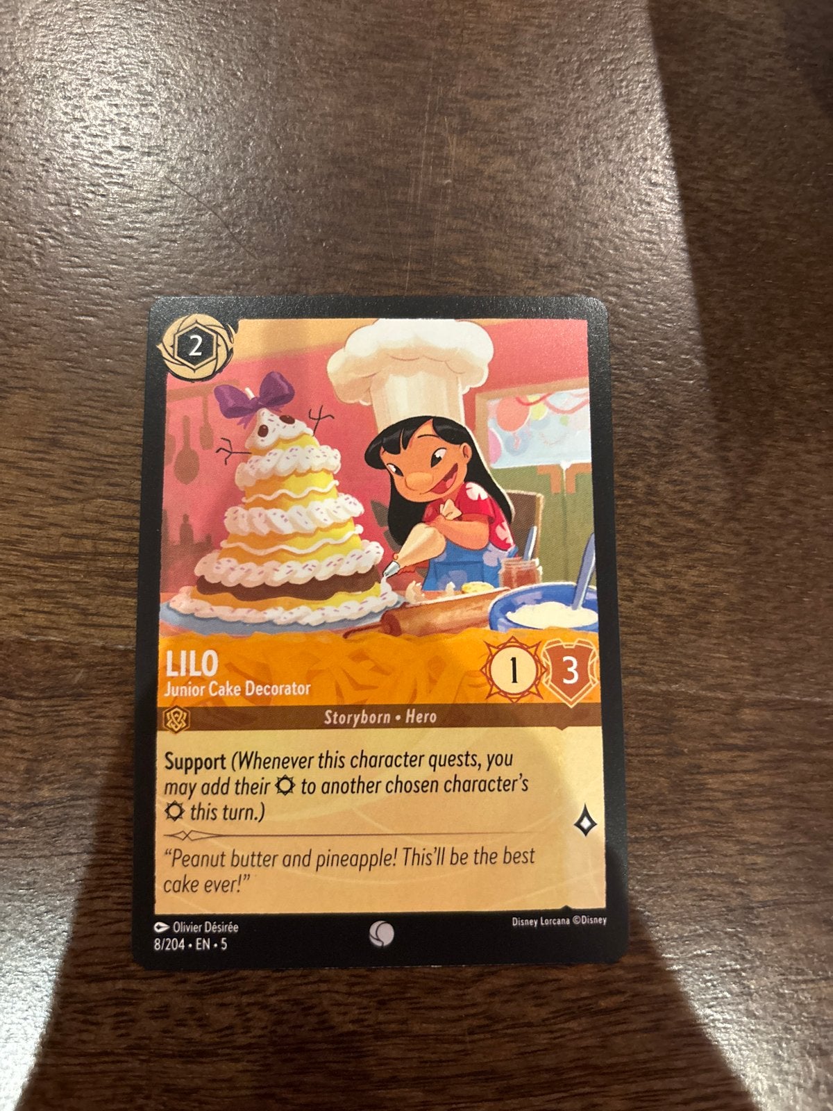 Lilo Junior Cake Decorator - Disney Lorcana TCG Kaart, Ophalen of Verzenden, Nieuw, Losse kaart