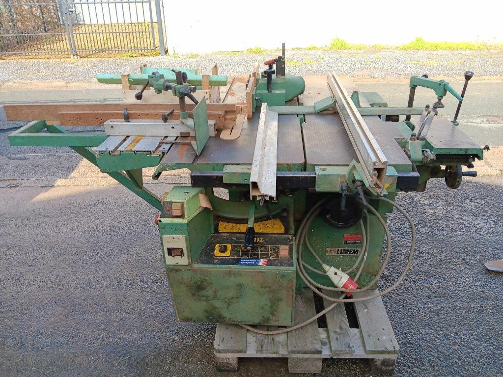 Houtmachine combiné lurem 300mm, Gebruikt, Ophalen of Verzenden, Afkortzaag, 30 tot 70 mm