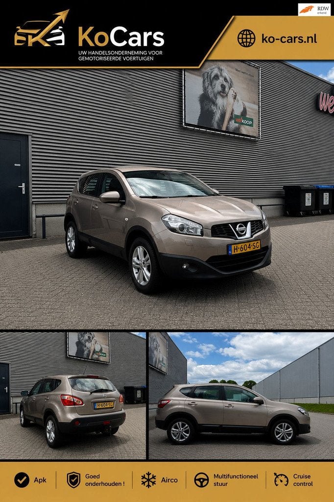 Nissan Qashqai 1.6 Acenta, Voorwielaandrijving, Euro 5, Gebruikt, 4 cilinders