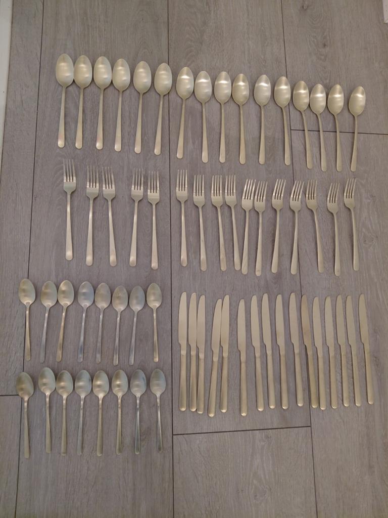 12 persoons luxe  Bronzen Bestek 64 dlg, Ophalen of Verzenden