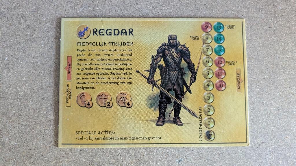 Dungeons & Dragons Fantasy in een spannend bordspel Sheet, Ophalen of Verzenden