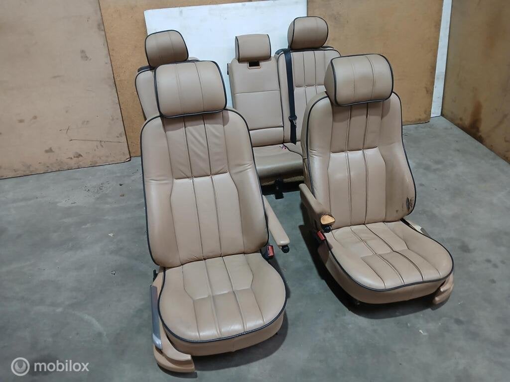 Stoelen Bank Range Rover L322 Vogue Zetels Beige Leer, Auto-onderdelen, Land Rover, Ophalen of Verzenden, Gebruikt, Land Rover