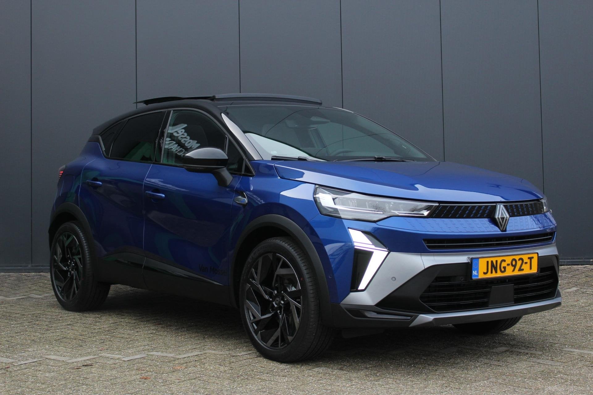 Renault Captur 1.8 E-Tech full hybrid 160Pk esprit Alpine |, Auto's, 1789 cc, 4 cilinders, Blauw, 23 km/l