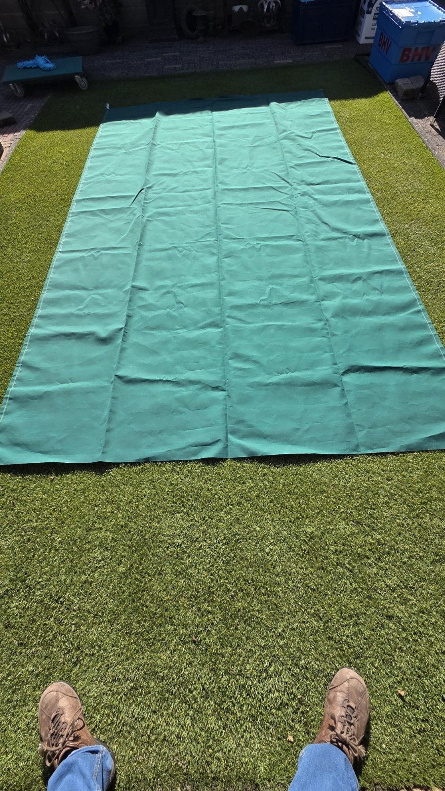 Nieuw Groen Zonnescherm Doek 195 x 330 cm, Tuin en Terras, Overige typen, Nieuw, Ophalen of Verzenden, Minder dan 250 cm