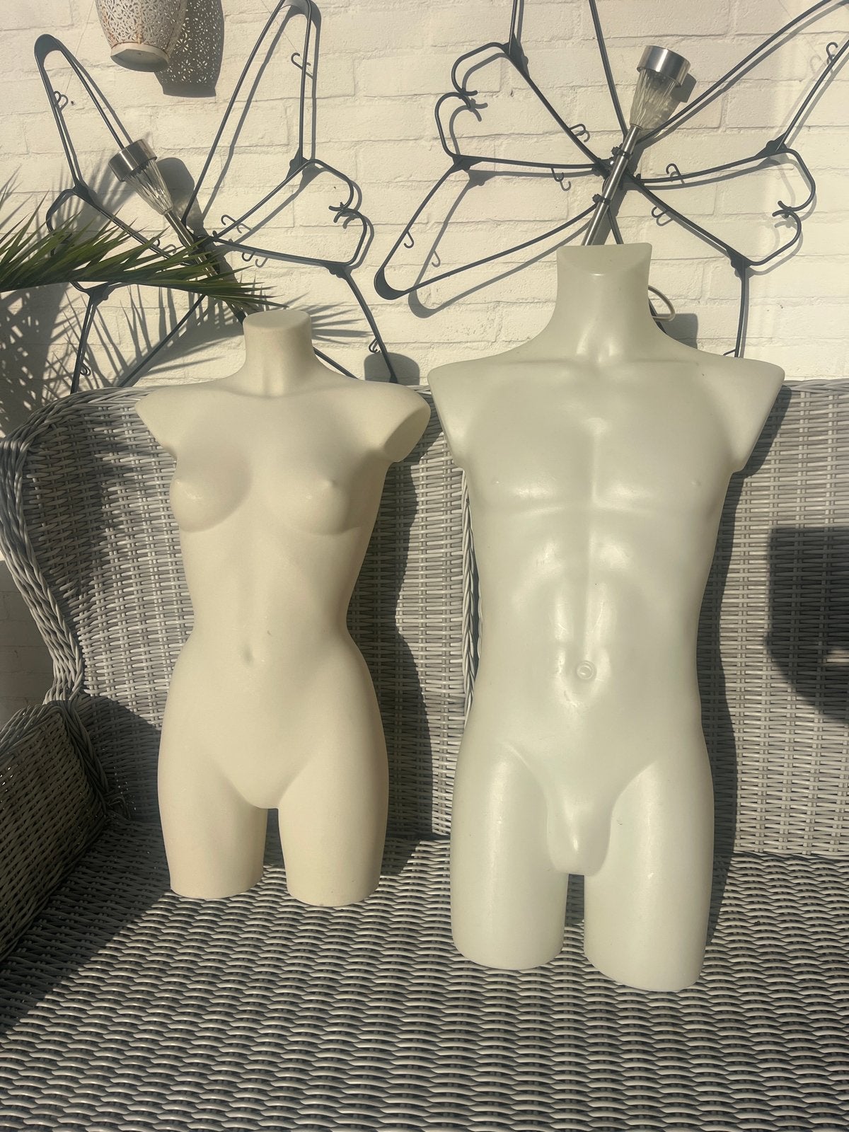 Set van 2 torso paspoppen (man en vrouw), Ophalen of Verzenden
